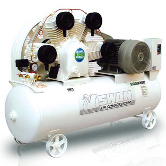 Swan Oil Less Air Compressor 15HP 8Bar 1320L/min 275kg SDU-415